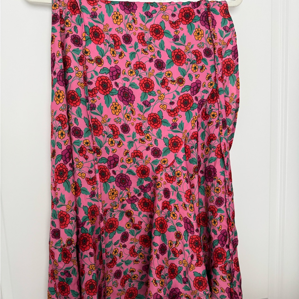 Floral Pink Swim Skirt